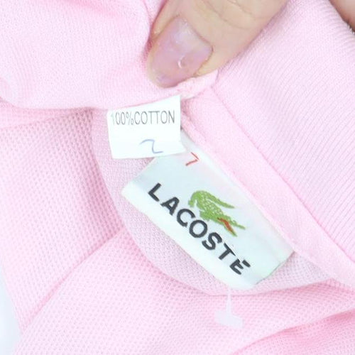 Lacoste Men's Pink Polo Shirt, XL, Classic Fit