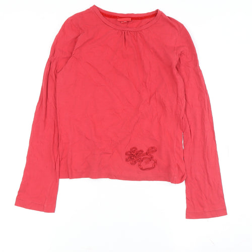 ELLE Women's Red Long Sleeve Top, Size M