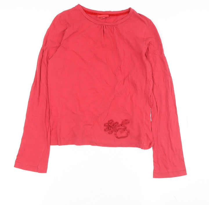 ELLE Women's Red Long Sleeve Top, Size M