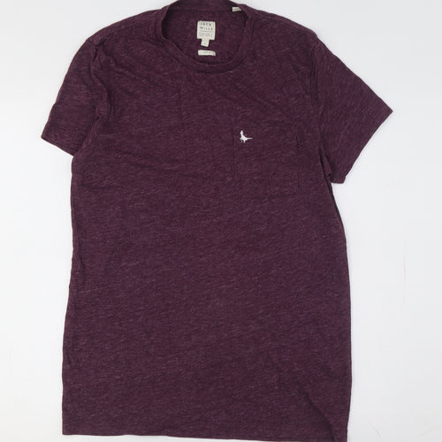 Jack Wills Unisex Purple Slim Fit T-Shirt S Jersey
