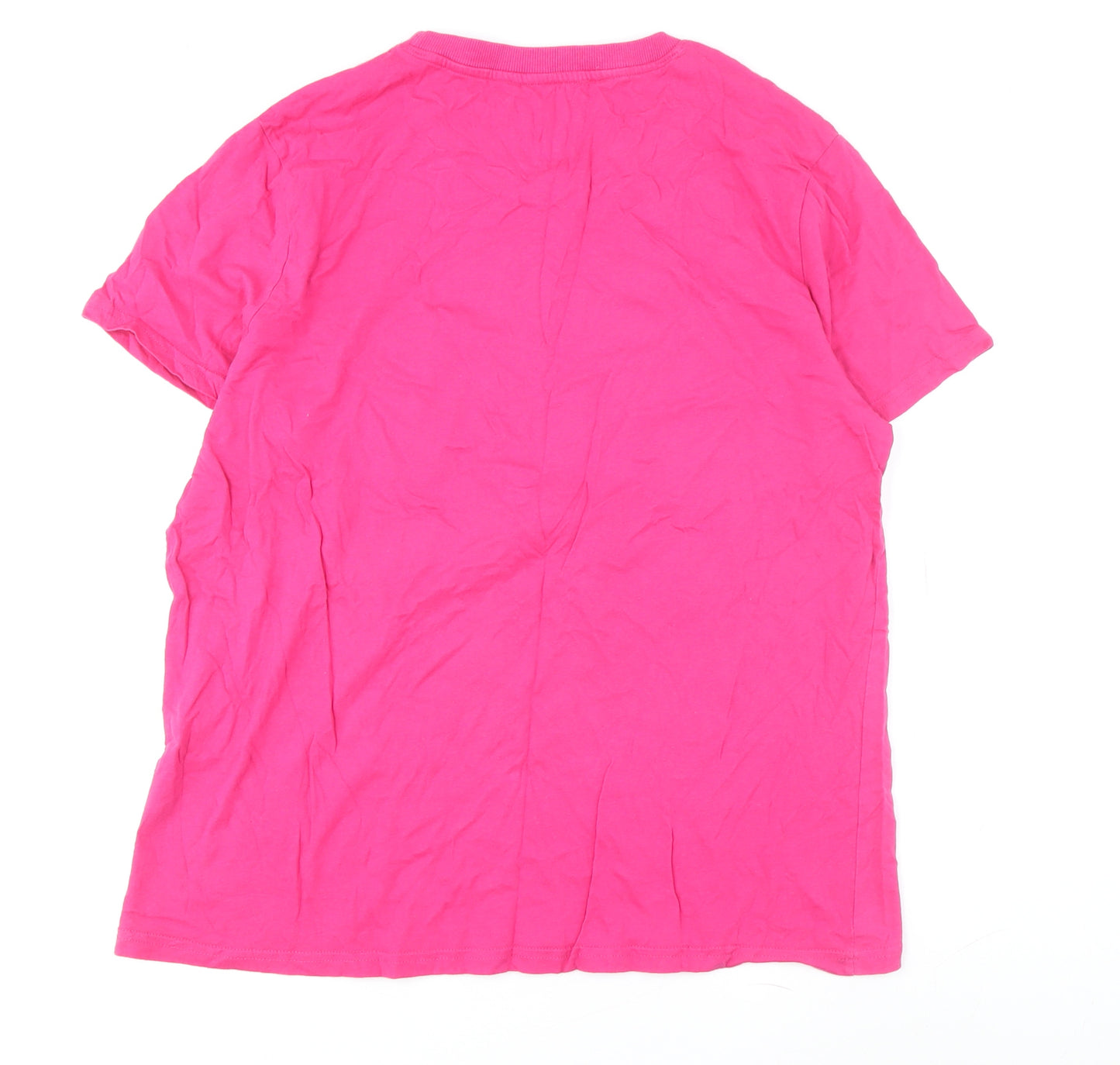 Snoopy Women's Pink Graphic T-Shirt L - Casual Fun
