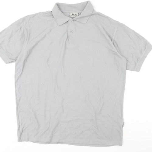 Slazenger Men's Grey XL Polo Shirt Casual