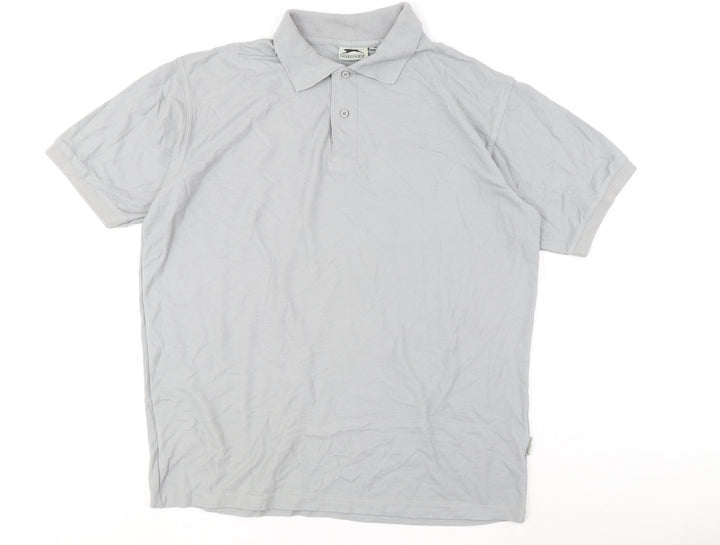 Slazenger Men's Grey XL Polo Shirt Casual