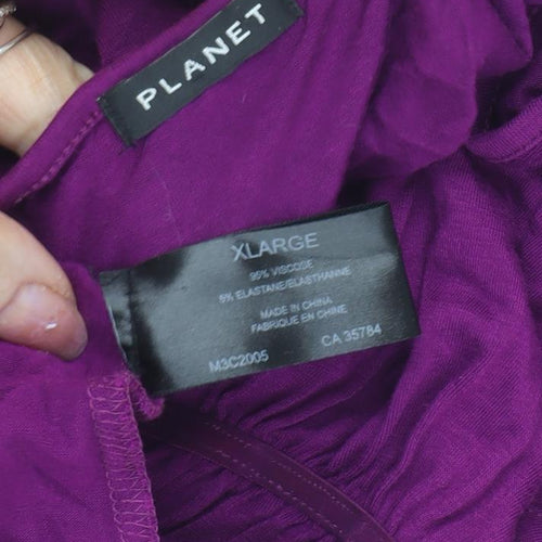 Planet Women's Purple Tunic T-Shirt XL