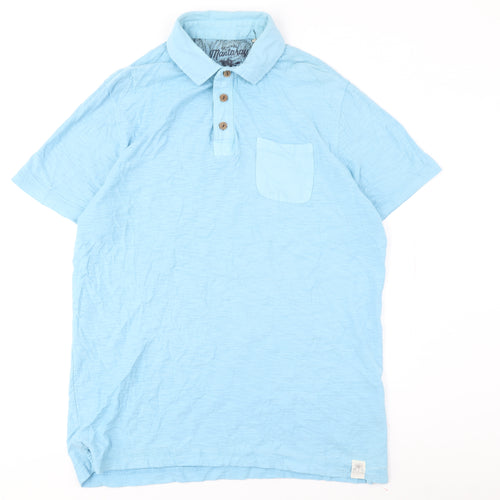 Mantaray Men's Blue Medium Polo Shirt Casual