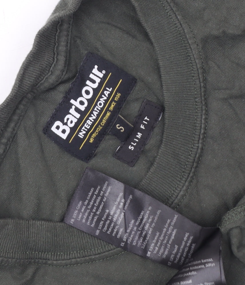 Barbour International Men's Green Slim Fit T-Shirt