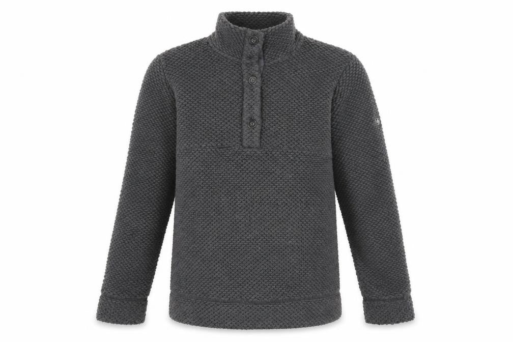 Front view of Craghoppers Men's Grey Henley Jumper M