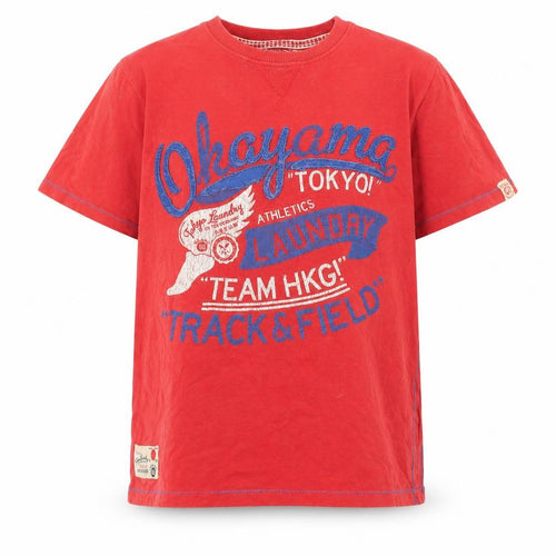 Tokyo Laundry Boys Red Graphic Cotton T-Shirt 11-12Y Sports Style