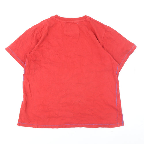 Tokyo Laundry Boys Red Graphic Cotton T-Shirt 11-12Y Sports Style