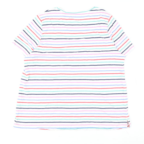 Joules Women's Multicoloured Striped T-Shirt Size 18