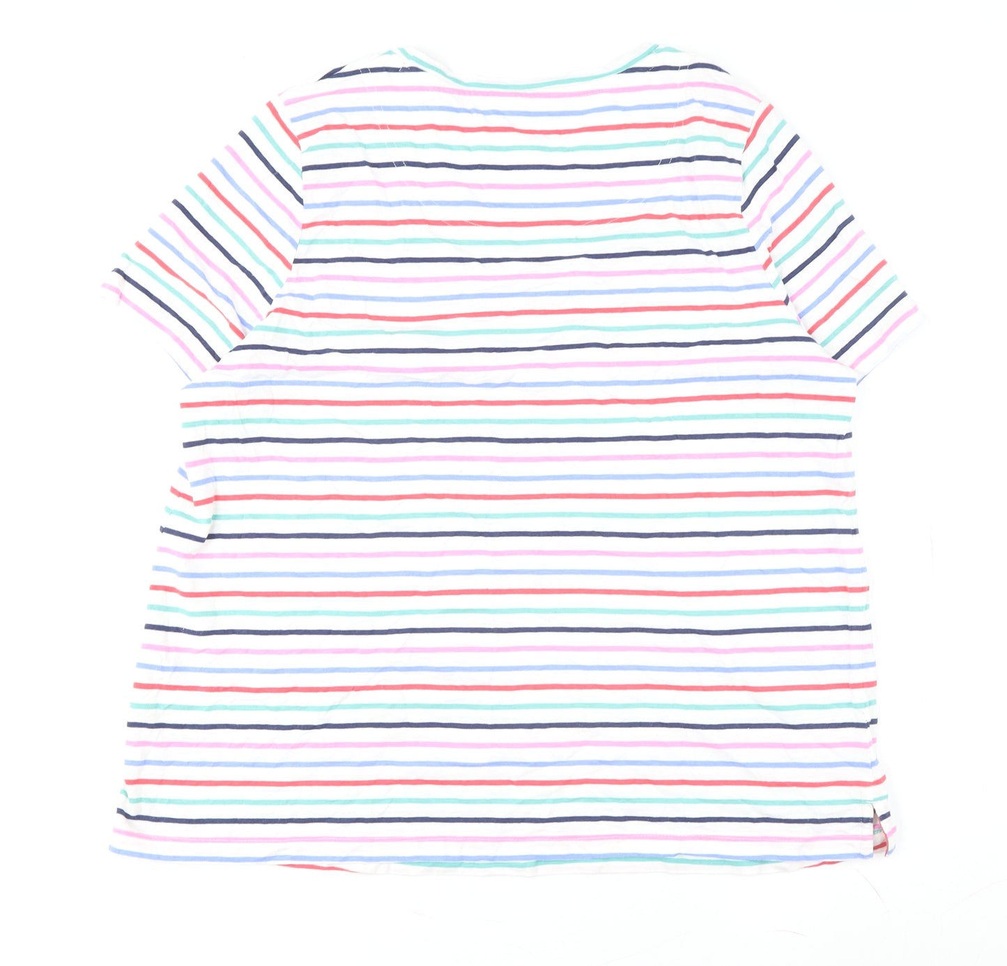 Joules Women's Multicoloured Striped T-Shirt Size 18