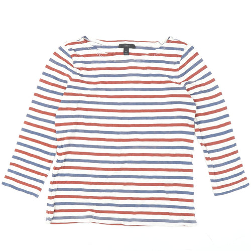 J.Crew Women's Multicoloured Striped T-Shirt XS