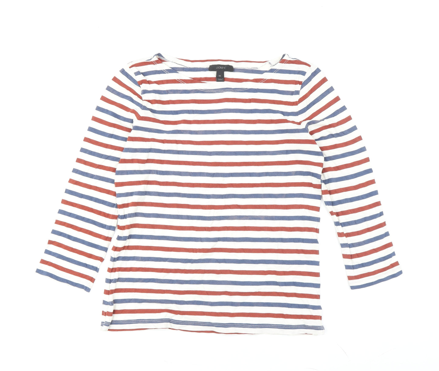 J.Crew Women's Multicoloured Striped T-Shirt XS