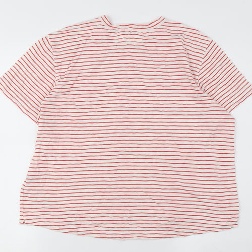 Whistles Women's Red Striped L T-Shirt