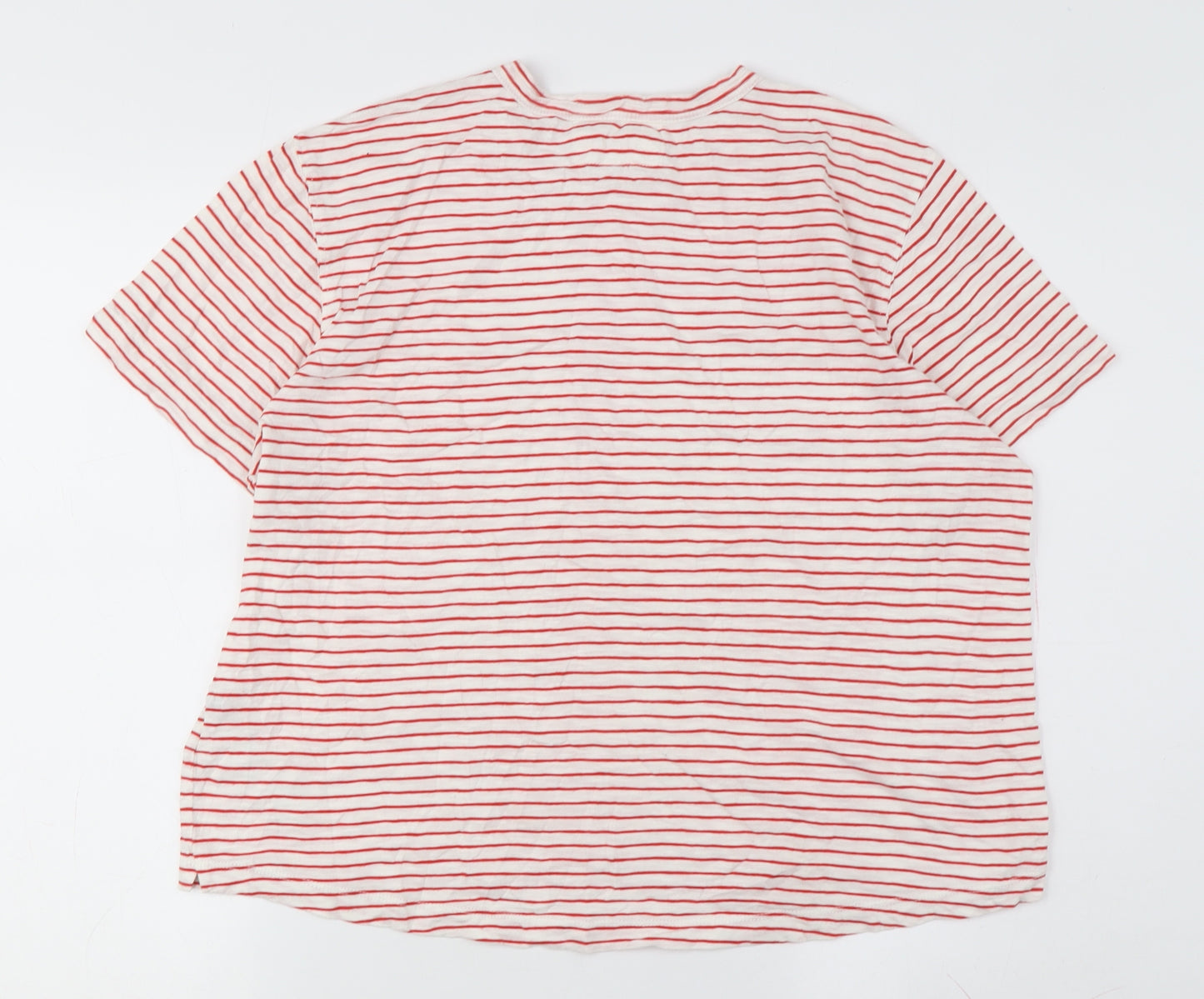 Whistles Women's Red Striped L T-Shirt