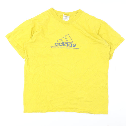Adidas Men’s Yellow S T-Shirt Cotton