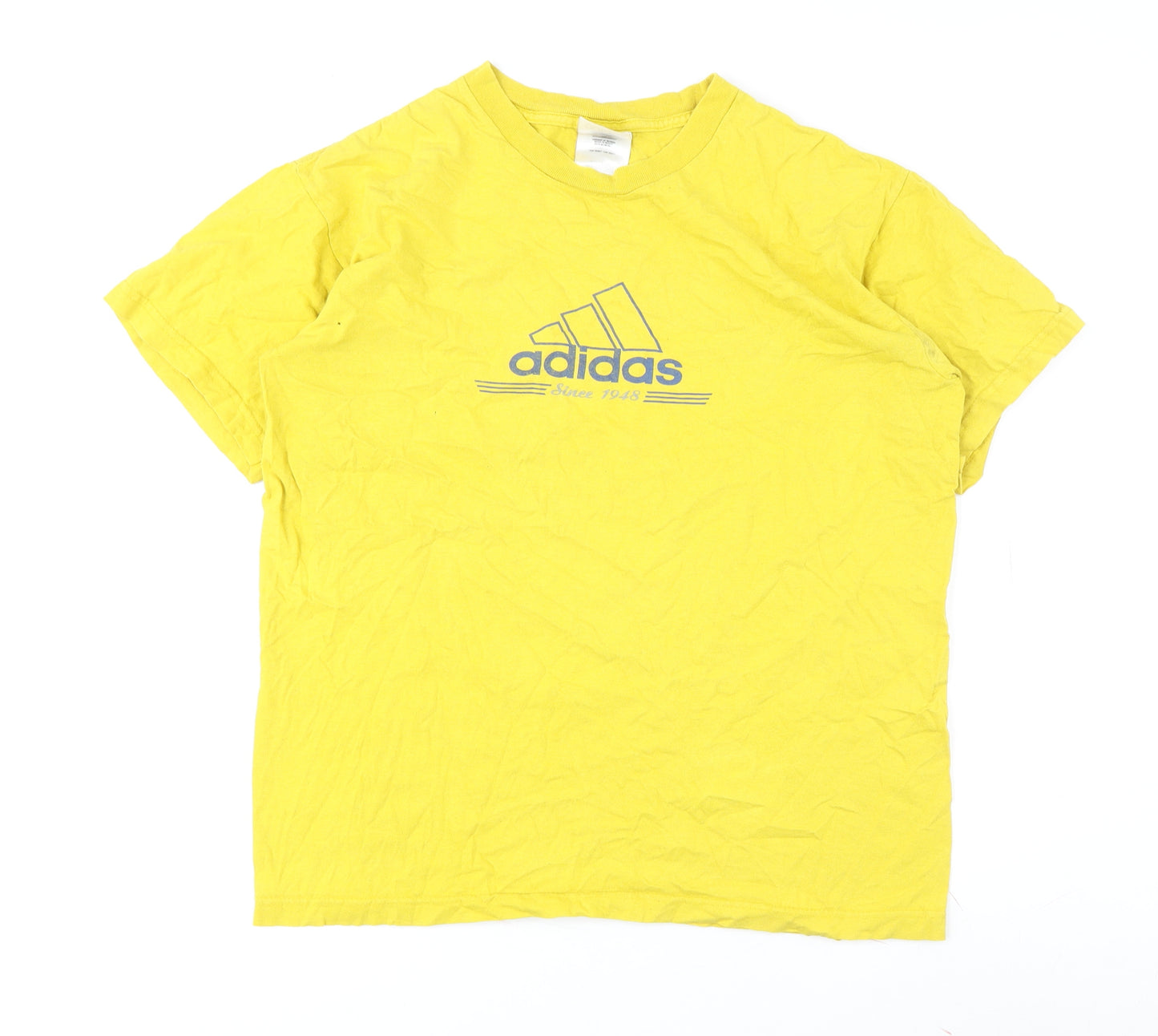 Adidas Men’s Yellow S T-Shirt Cotton