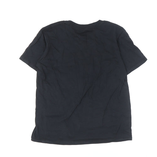 UFC Boys Black Cotton T-Shirt 7-8 Years with Logo, New