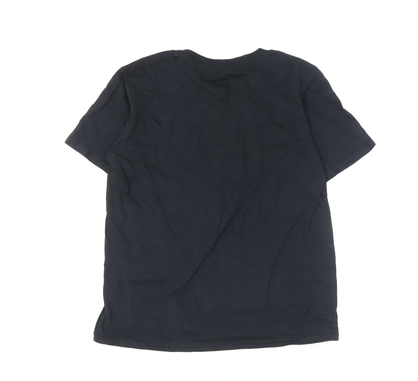 UFC Boys Black Cotton T-Shirt 7-8 Years with Logo, New