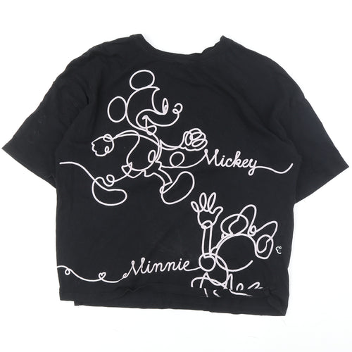 Marks & Spencer Women's Black Disney Pyjama Top Size 12
