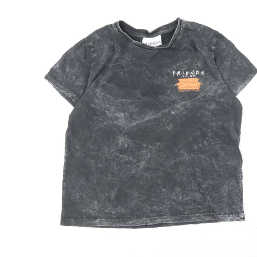 M&Co Girls Grey Friends Graphic T-Shirt 15-16 Years