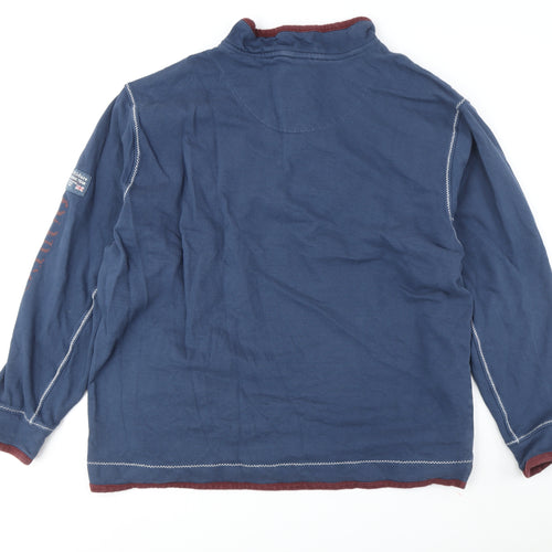 Joe Browns Men's Blue Quilted 3XL Sweatshirt