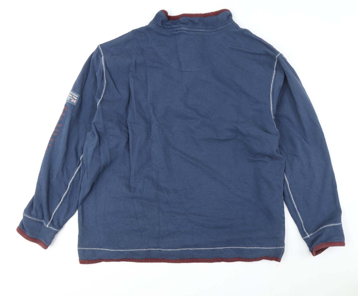 Joe Browns Men's Blue Quilted 3XL Sweatshirt