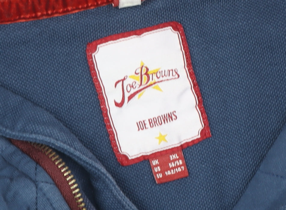 Joe Browns Men's Blue Quilted 3XL Sweatshirt
