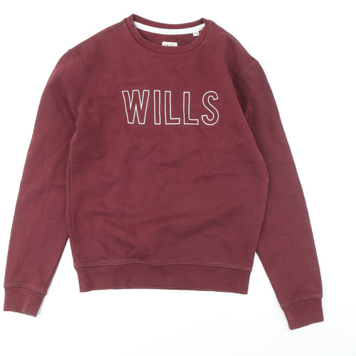 Jack Wills Men's Red Pullover Sweatshirt XS