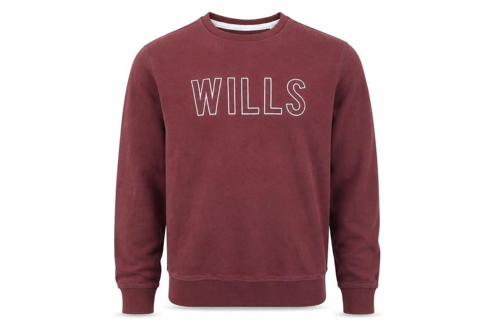 Front view of Jack Wills Men's Red Pullover Sweatshirt XS