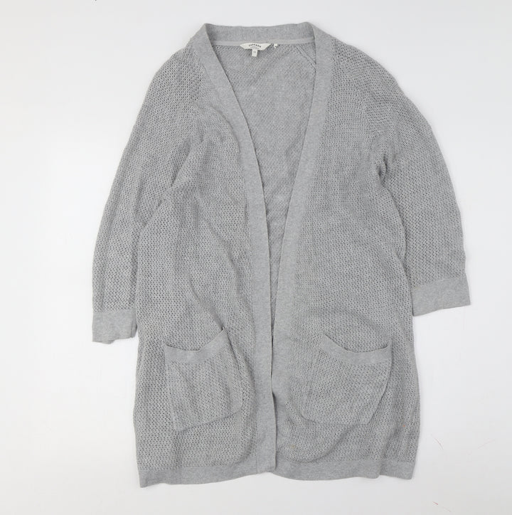 FatFace Women's Grey Open Cardigan Size 10
