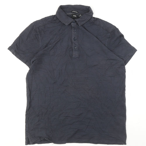 Hugo Boss Blue Men's Polo Shirt L Regular Fit