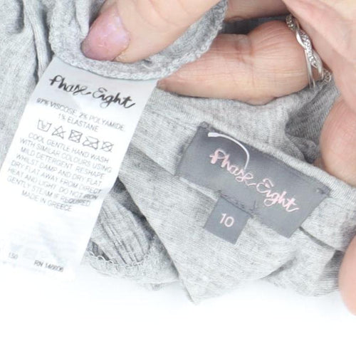 Phase Eight Women’s Grey Long Sleeve Top Size 10
