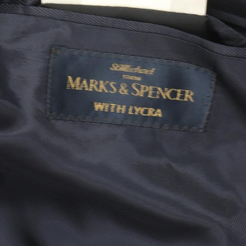 Marks and Spencer Men's Black Mid-Length Suit Jacket 38R