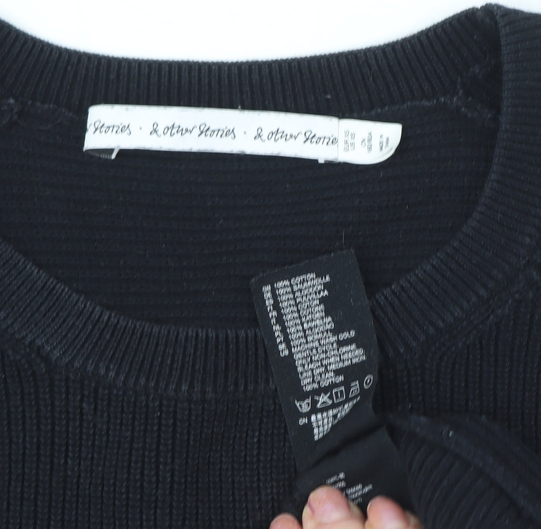 Other Stories Women's Black Pullover Jumper, S