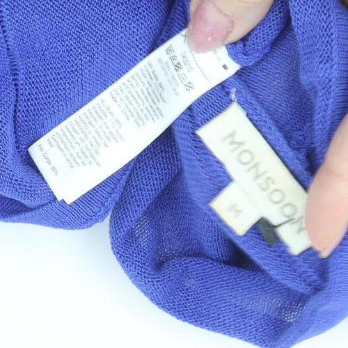 Monsoon Women's Purple Cardigan Size M Casual