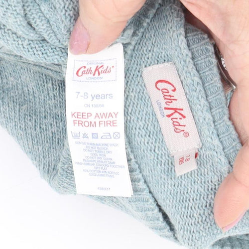 Cath Kidston Girls' Blue Animal Cardigan 7-8 Years