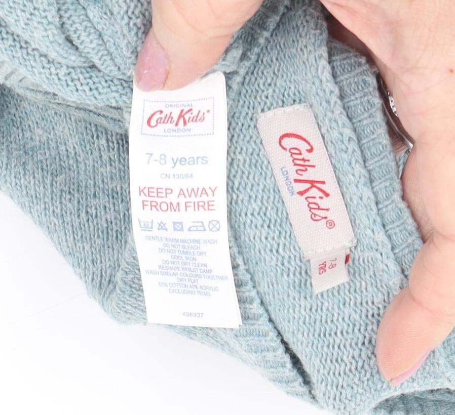 Cath Kidston Girls' Blue Animal Cardigan 7-8 Years