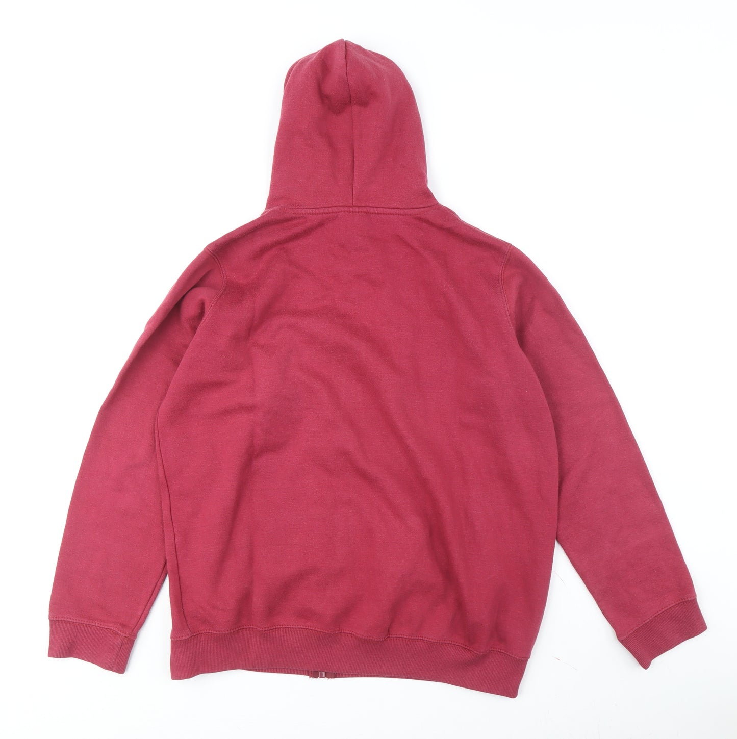 Hype Boys Red Full Zip Hoodie - 16 Years, Logo Accent