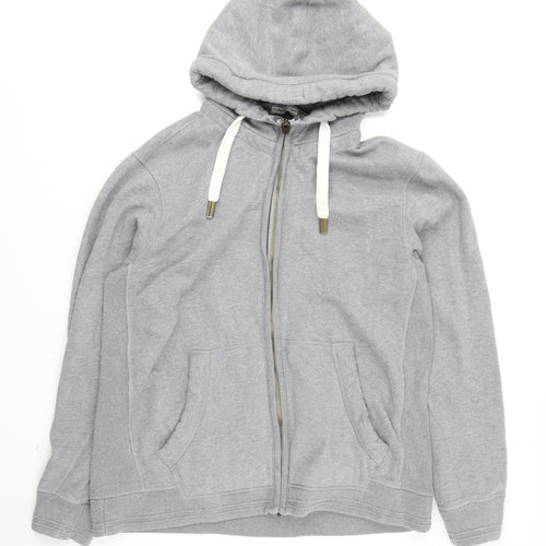Fat Face Men's Grey XL Full Zip Hoodie