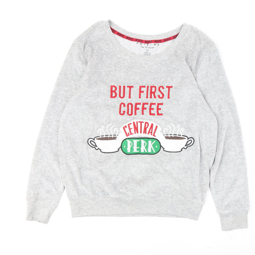 Friends Women's Grey Crew Neck TV Sweatshirt S