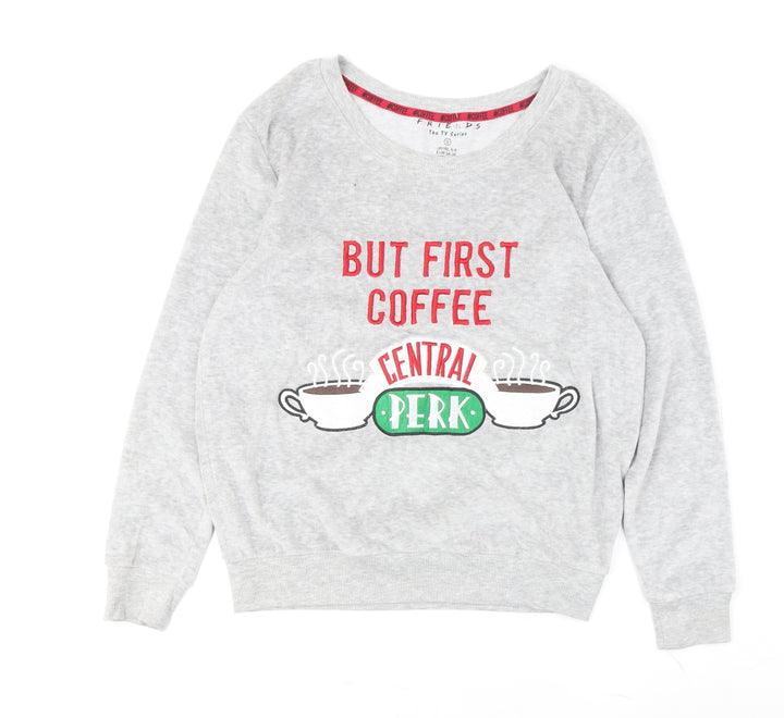Friends Women's Grey Crew Neck TV Sweatshirt S