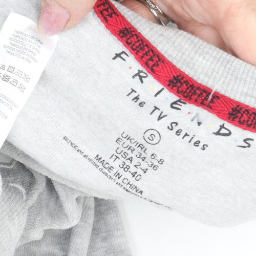 Friends Women's Grey Crew Neck TV Sweatshirt S