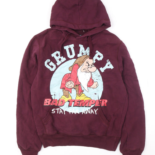 Disneyland Paris Grumpy Hoodie Unisex Red M Cotton
