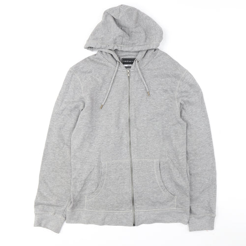 Red Herring Men's Grey Zip Hoodie - Small