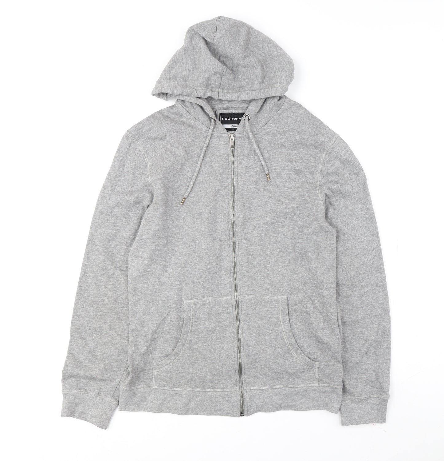 Red Herring Men's Grey Zip Hoodie - Small