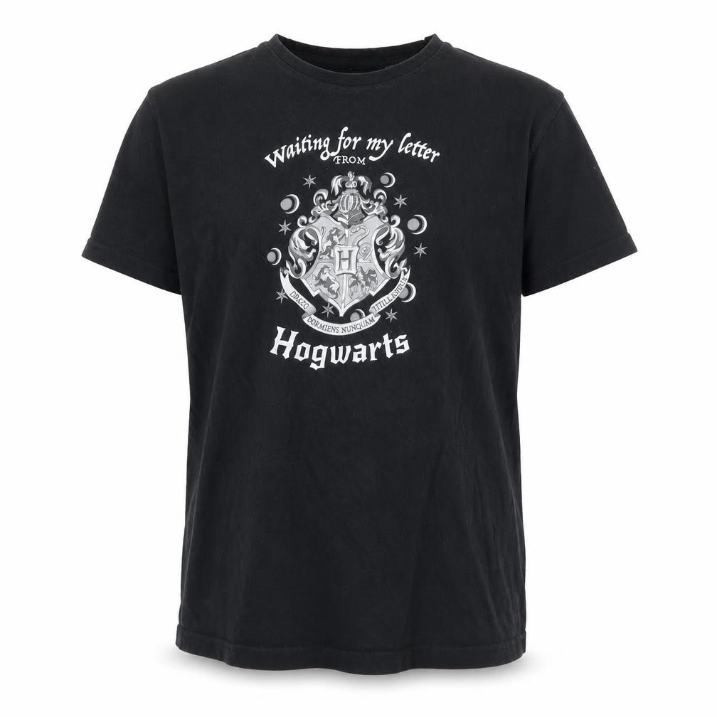 Harry Potter Boys Black T-Shirt M Graphic Print Crew Neck