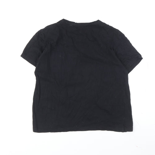 Harry Potter Boys Black T-Shirt M Graphic Print Crew Neck