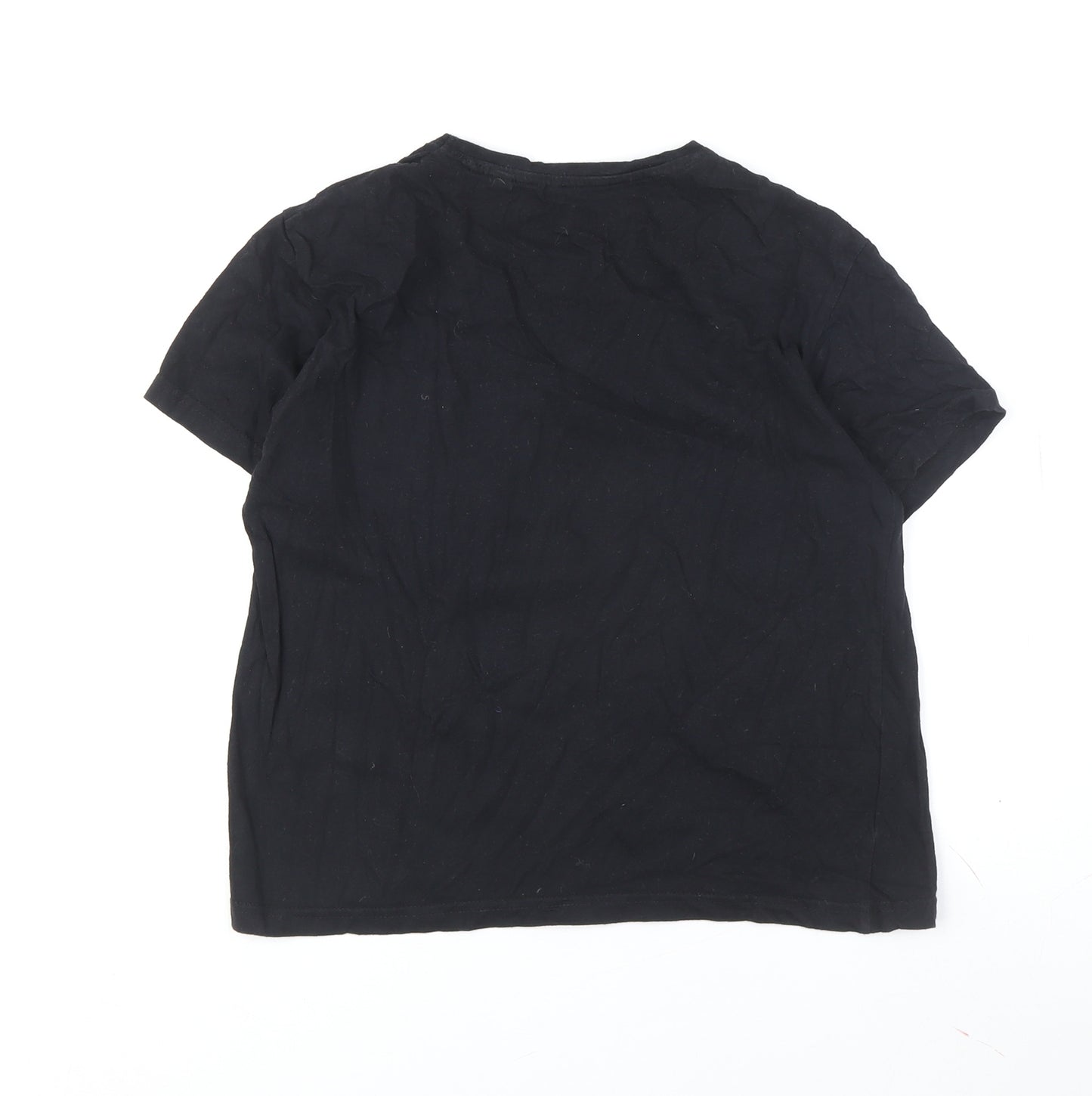 Harry Potter Boys Black T-Shirt M Graphic Print Crew Neck