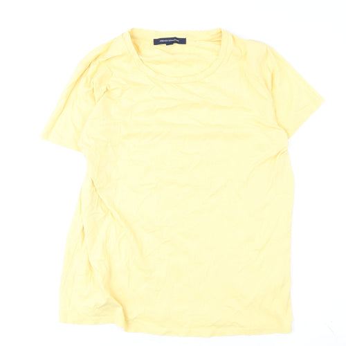 French Connection Yellow Women's M T-Shirt Casual